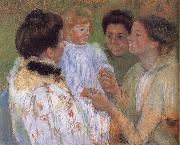 Mary Cassatt Women complimenting the child china oil painting artist